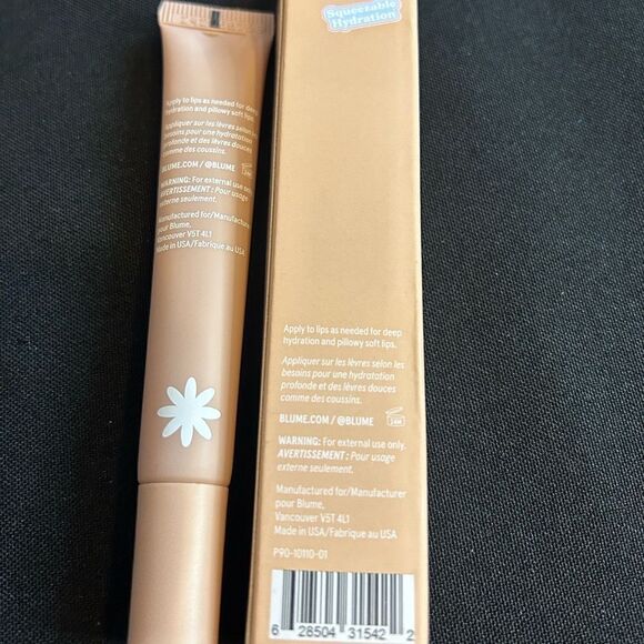 🌻 BLUME TRI PEPTIDE VANILLA CREAM LIP SQUEEZE NEW FULLSZ - Picture 3 of 8